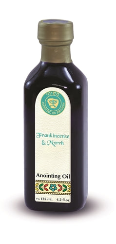 Frankincense & Myrrh Biblical Anointing Oil 125ml | Holy Land Prayer & Purification Oil