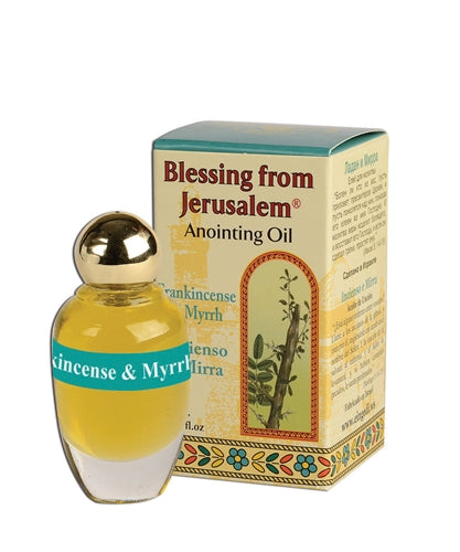 Frankincense & Myrrh Anointing Oil – Holy Land Biblical Prayer Oil – 12 ml