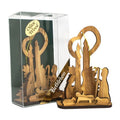 Handmade Olive Wood Nativity Scene – Holy Land Christmas Decoration Ornament 4.1"